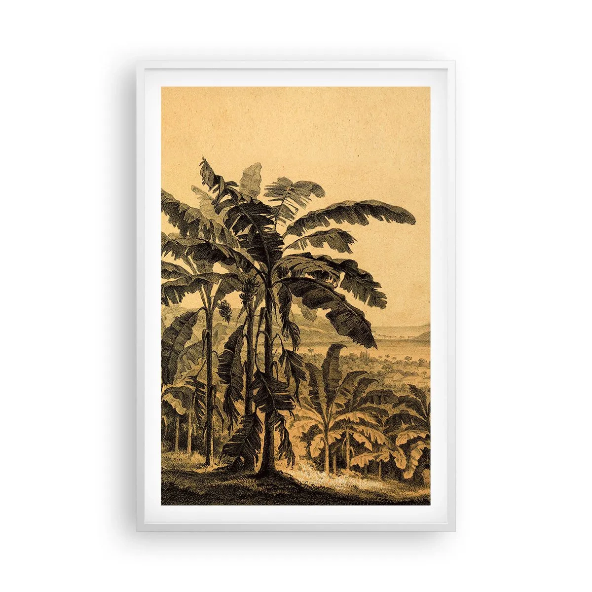 Affiche dans un cadre blanc - Poster - Dans un climat colonial - 61x91 cm