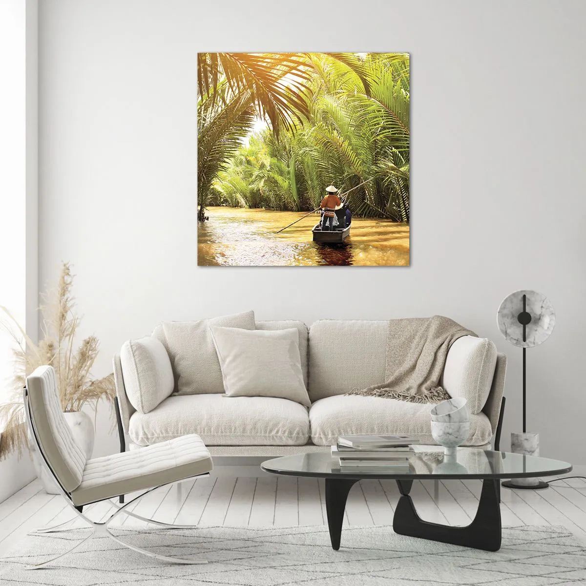 Impression sur verre - Image sur verre - Ravin de palmier - 30x30 cm