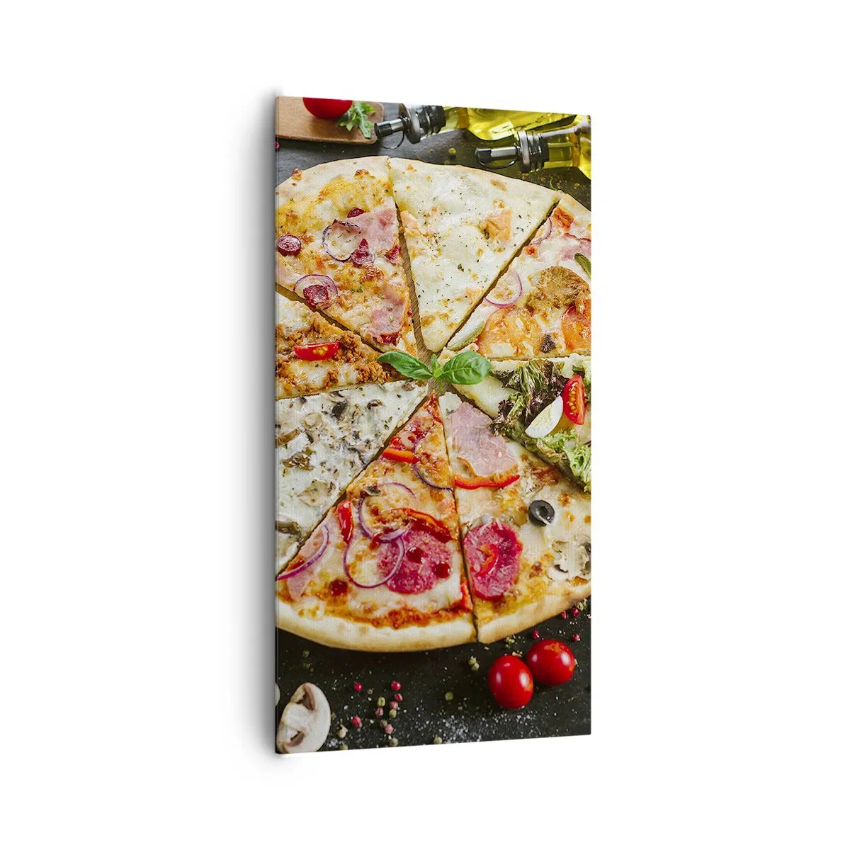 Impression sur toile - Image sur toile - Une gamme de saveurs - 65x120 cm