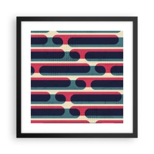 Affiche dans un cadre noir - Poster - En profondeur et sur l'avant - 40x40 cm