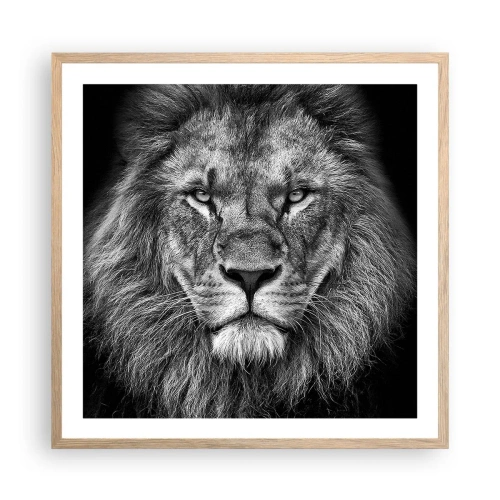 Affiche dans un chêne clair - Poster - En vêtement de sacre - 60x60 cm