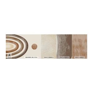 Échantillon de Papier Peint Premium Canvas - Dans une galaxie lointaine - Abstraction, Morceau, Conception - 100x30 cm