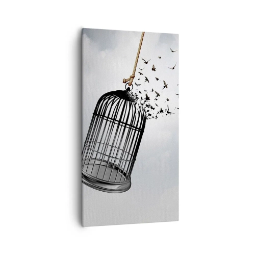 Impression sur toile - Image sur toile - Foie...Espoir...Liberté! - 55x100 cm