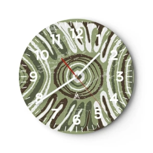 Horloge murale - Pendule murale - Une explosion d'émotions - 40x40 cm