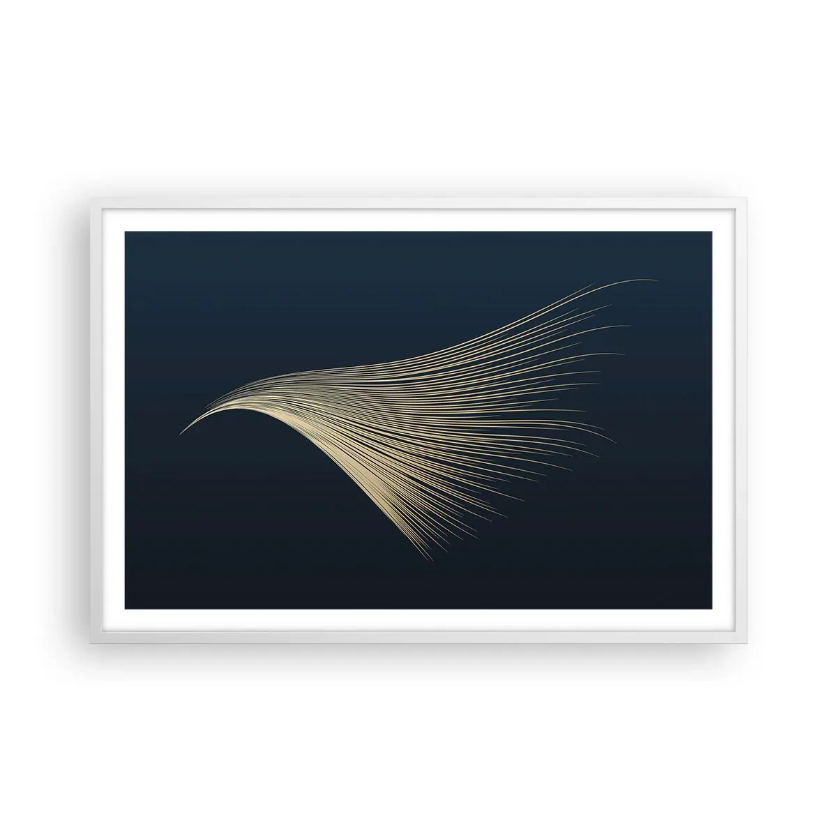 Affiche dans un cadre blanc - Poster - Comme les cheveux d'un ange - 91x61 cm