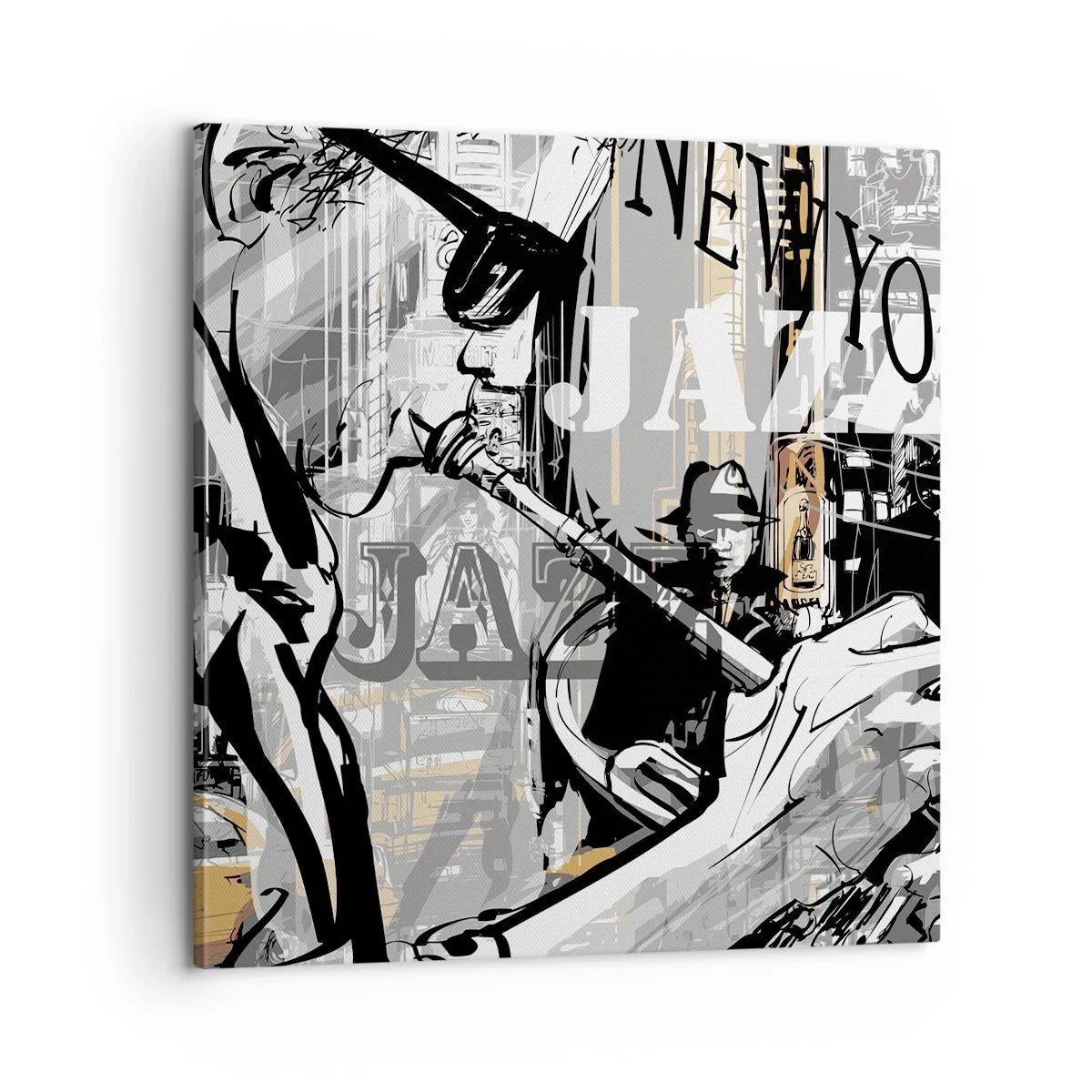 Impression sur toile - Image sur toile - Au rythme de New York - 60x60 cm