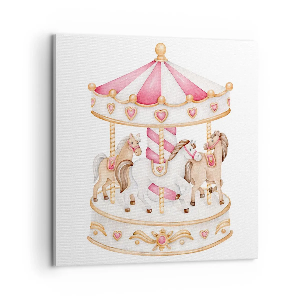 Impression sur toile - Image sur toile - Le doux monde de l'enfance - 60x60 cm