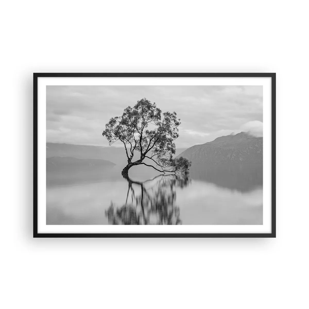 Affiche dans un cadre noir - Poster - Un tel pays existe - 91x61 cm