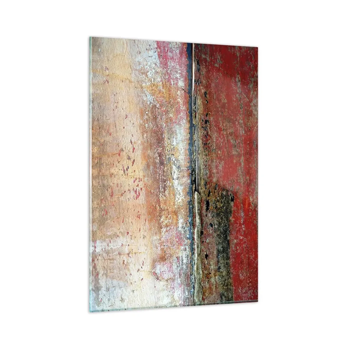 Impression sur verre - Image sur verre - Une composition abstraite inspirée de la mer et de la nature. - 80x120cm - C'est peut-être la mer - Décoration murale moderne pour le salon et la chambre ARTTOR