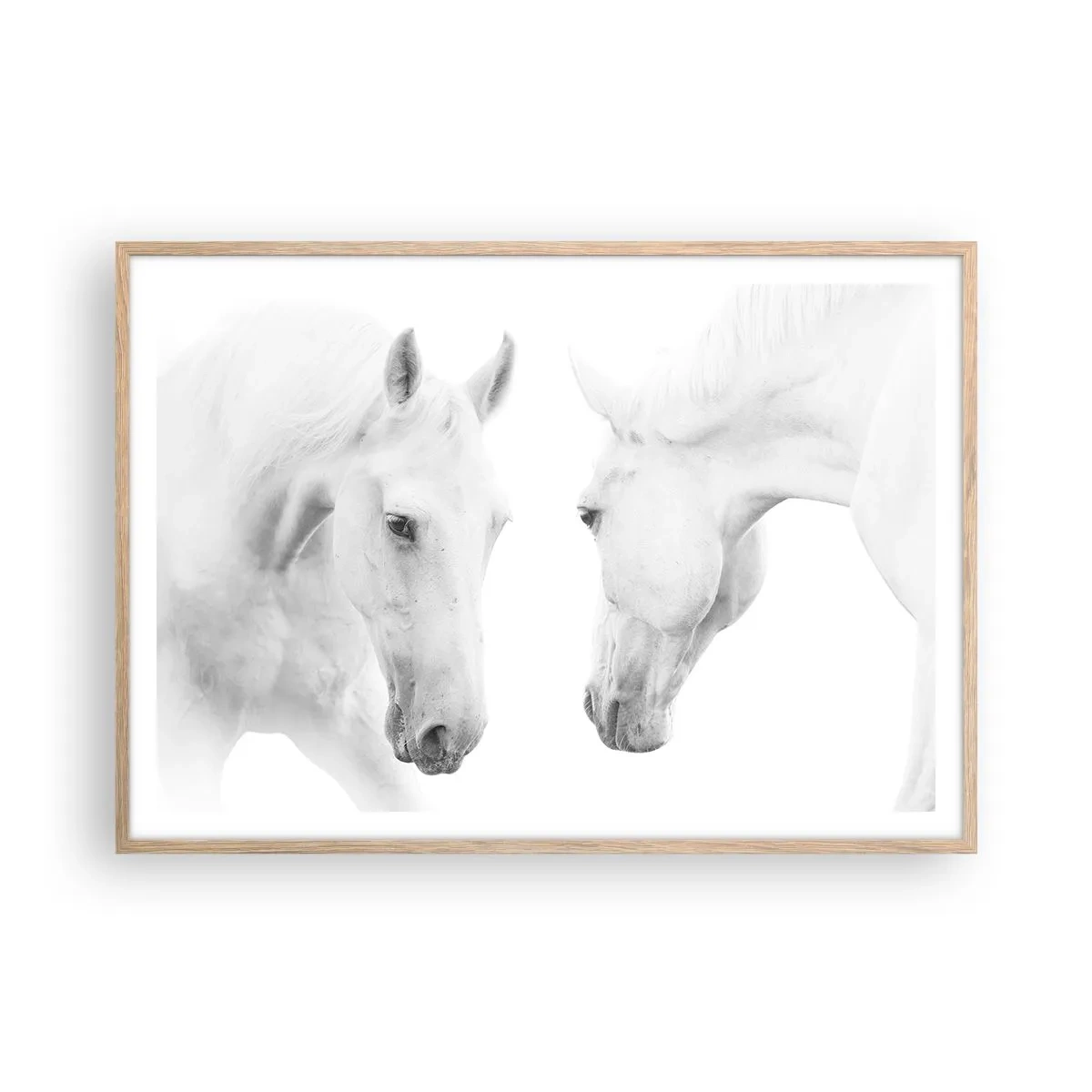 Affiche dans un chêne clair - Poster - Serait-ce de l’amitié? - 100x70 cm