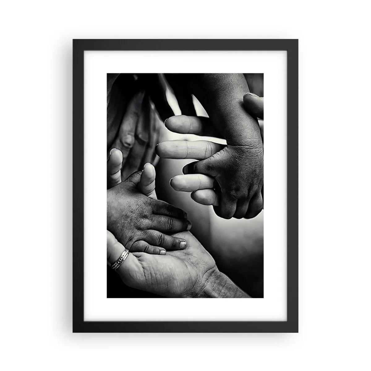 Affiche dans un cadre noir - Poster - Être humain - 30x40 cm