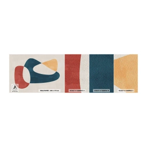 Échantillon de Papier Peint Autocollant Deluxe Sticker - Influences et métamorphoses - Morceau, Formes, Minimaliste - 100x30 cm