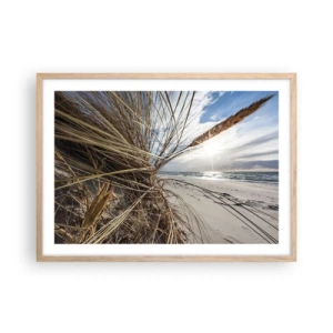 Affiche dans un chêne clair - Poster - Rencontre des éléments - 70x50 cm