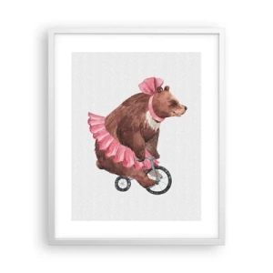 Affiche dans un cadre blanc - Poster - Quel cirque ! - 40x50 cm