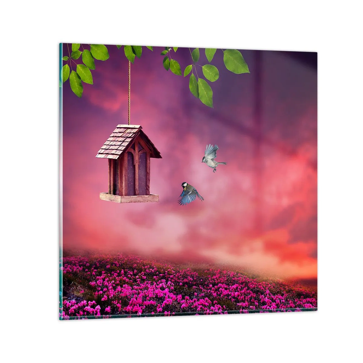 Impression sur verre - Image sur verre - Invitation à dîner - 70x70 cm