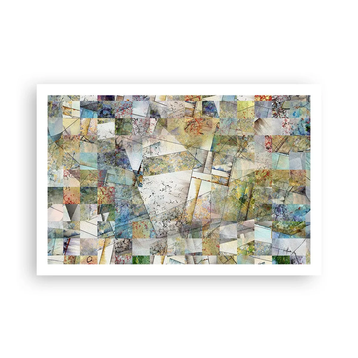 Affiche - Poster - Remaniement géométrique - 91x61 cm