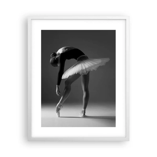 Affiche dans un cadre blanc - Poster - Belle ballerine - 40x50 cm