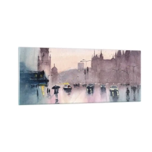 Impression sur verre - Image sur verre - Dans une brume pluvieuse - 100x40 cm