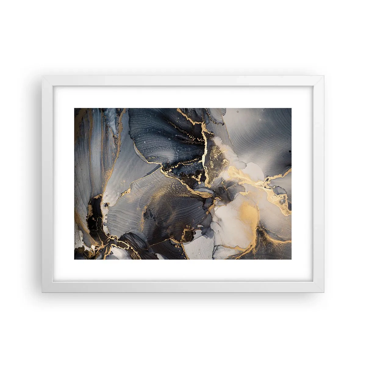 Affiche dans un cadre blanc - Poster - La vie de la pierre - 40x30 cm