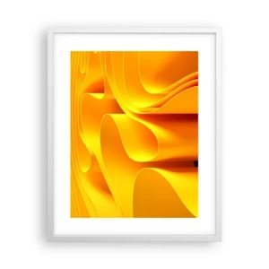 Affiche dans un cadre blanc - Poster - Comme les vagues du soleil - 40x50 cm