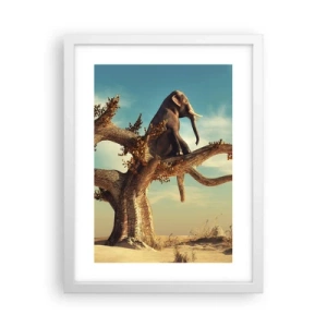 Affiche dans un cadre blanc - Poster - Nouveau point de vue - 30x40 cm