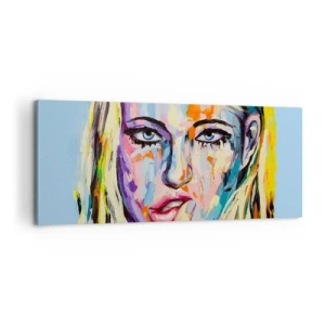 Impression sur toile - Image sur toile - Regarde-la droit dans les yeux - 100x40 cm