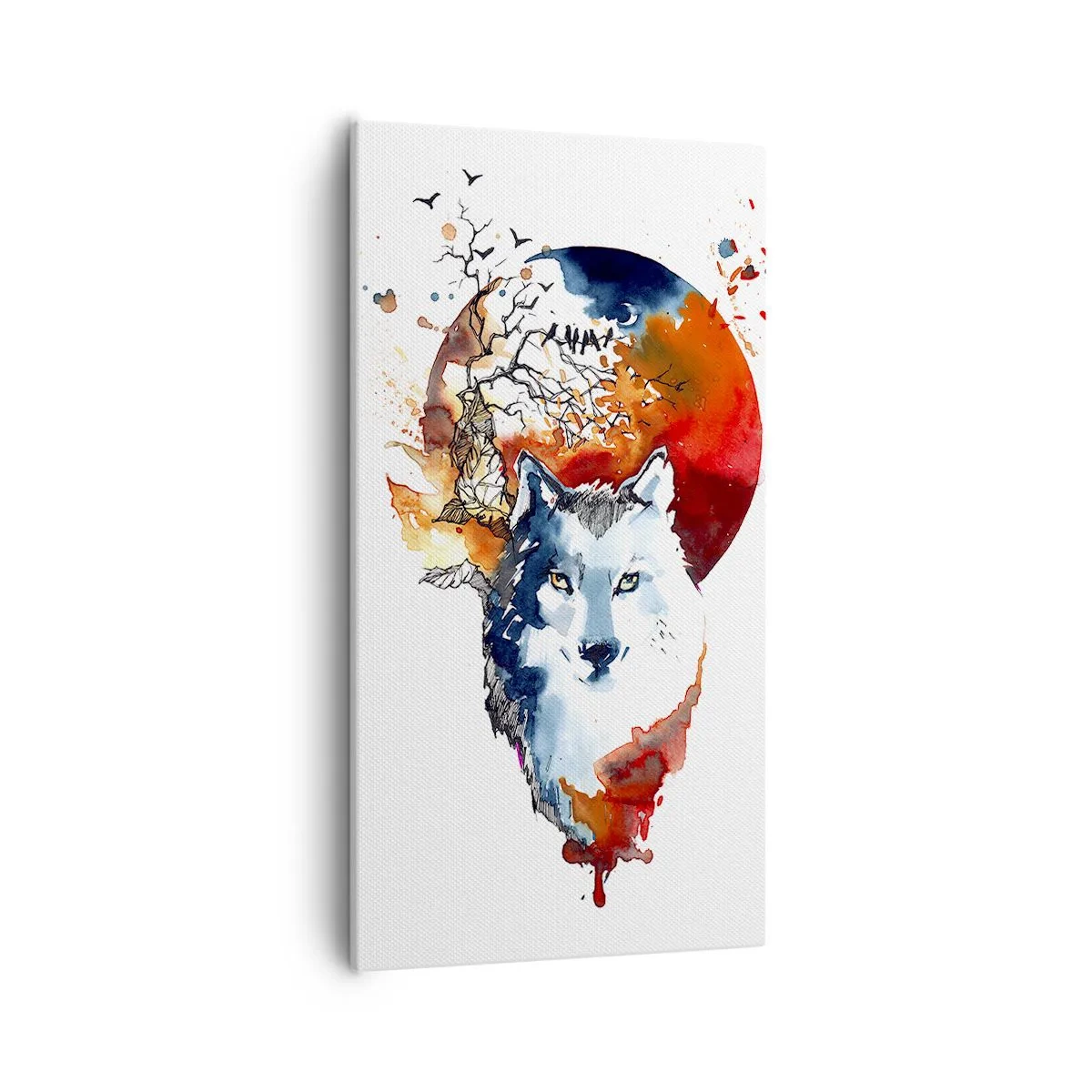 Impression sur toile - Image sur toile - Nez à nez avec la nuit - 55x100 cm