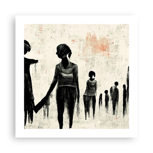 Affiche - Poster - Contre la solitude - 50x50 cm