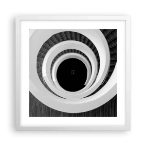 Affiche dans un cadre blanc - Poster - Les choses concrêtes - 40x40 cm