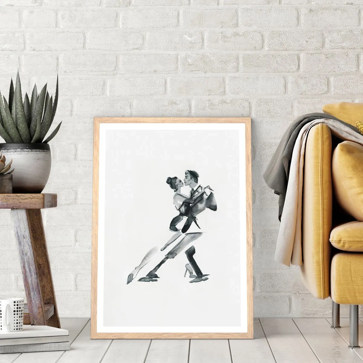 Affiche dans un chêne clair - Poster - En un battement - 70x100 cm