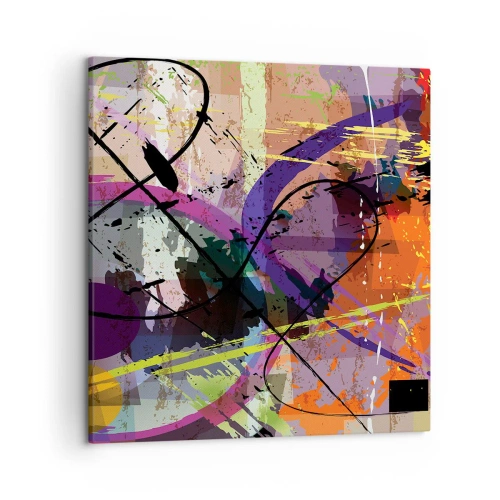Impression sur toile - Image sur toile - Vous pouvez aller tout droit ou autour - 50x50 cm