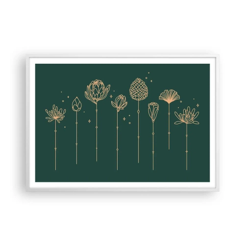 Affiche dans un cadre blanc - Poster - La famille Plante - 100x70 cm