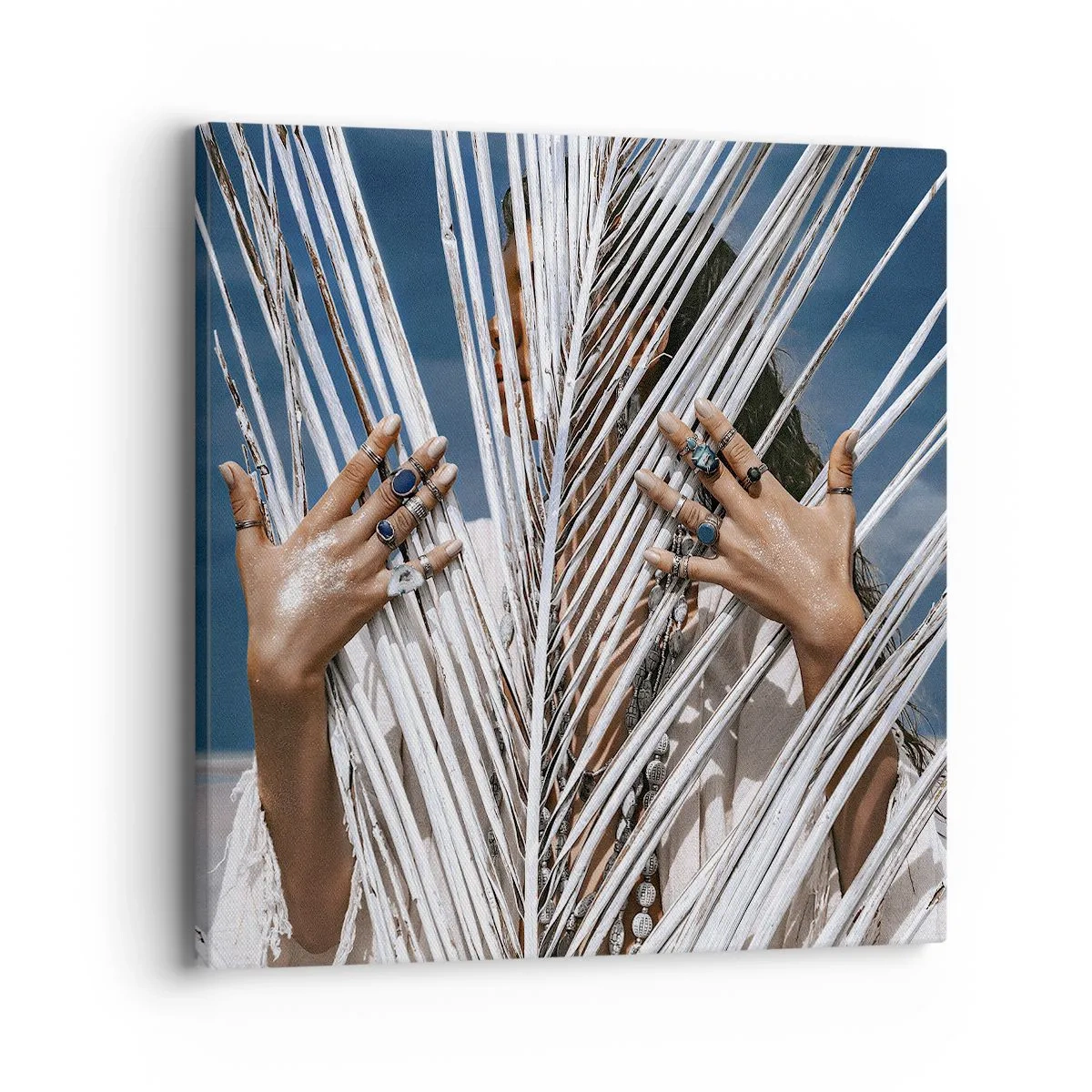 Impression sur toile - Image sur toile - Fille de chaman ? - 40x40 cm