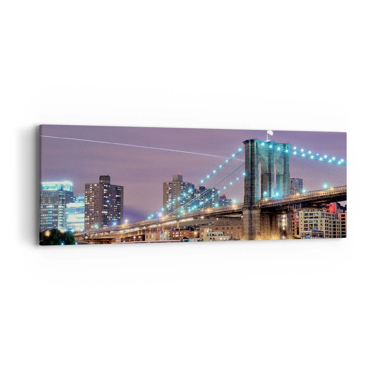 Impression sur toile - Image sur toile - Depuis de nombreuses années le pont de Brooklyn - 90x30 cm