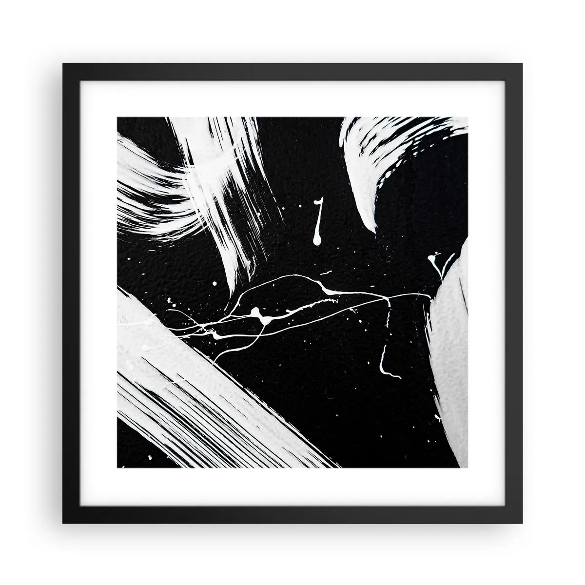 Affiche dans un cadre noir - Poster - Briser les ténèbres - 40x40 cm