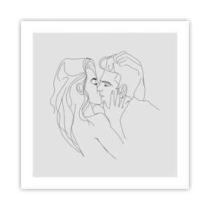 Affiche - Poster - La même ligne - 50x50 cm