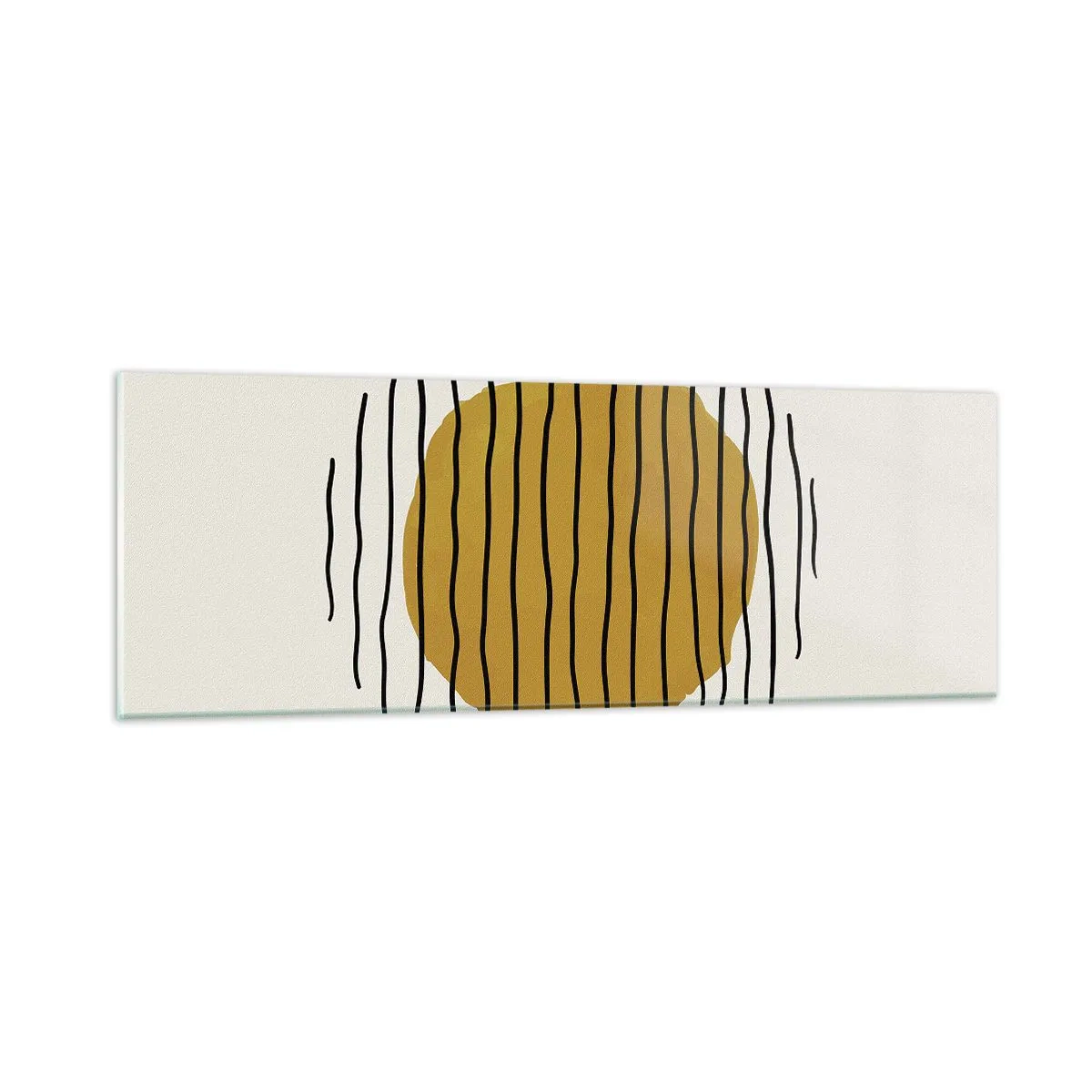 Impression sur verre - Image sur verre - Abstraction tremblante de chaleur - 90x30 cm