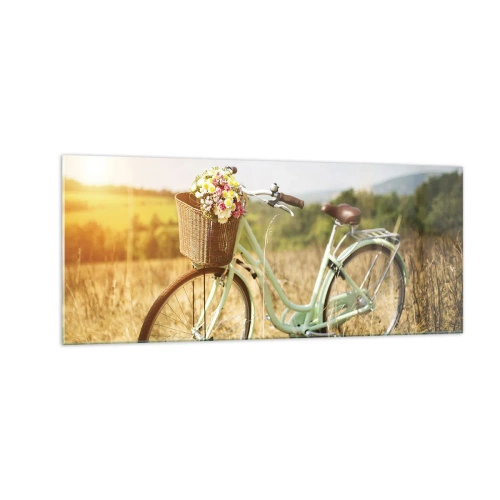 Impression sur verre - Image sur verre - Je vais rester un petit moment - 100x40 cm