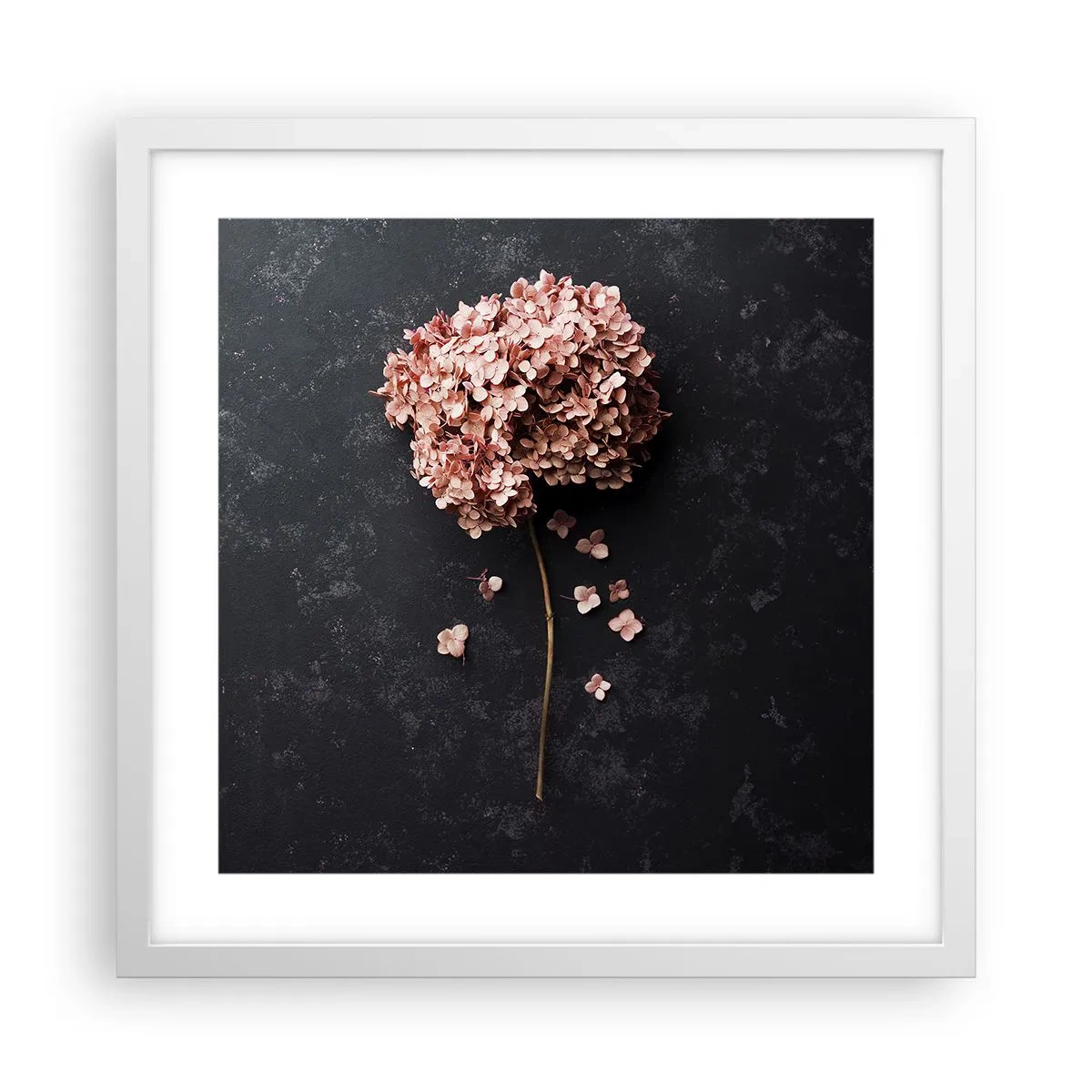 Affiche dans un cadre blanc - Poster - Un signe vraiment romantique - 40x40 cm