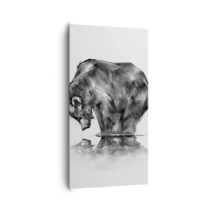 Impression sur toile - Image sur toile - Ravi de rencontrer quelqu'un de proche - 65x120 cm