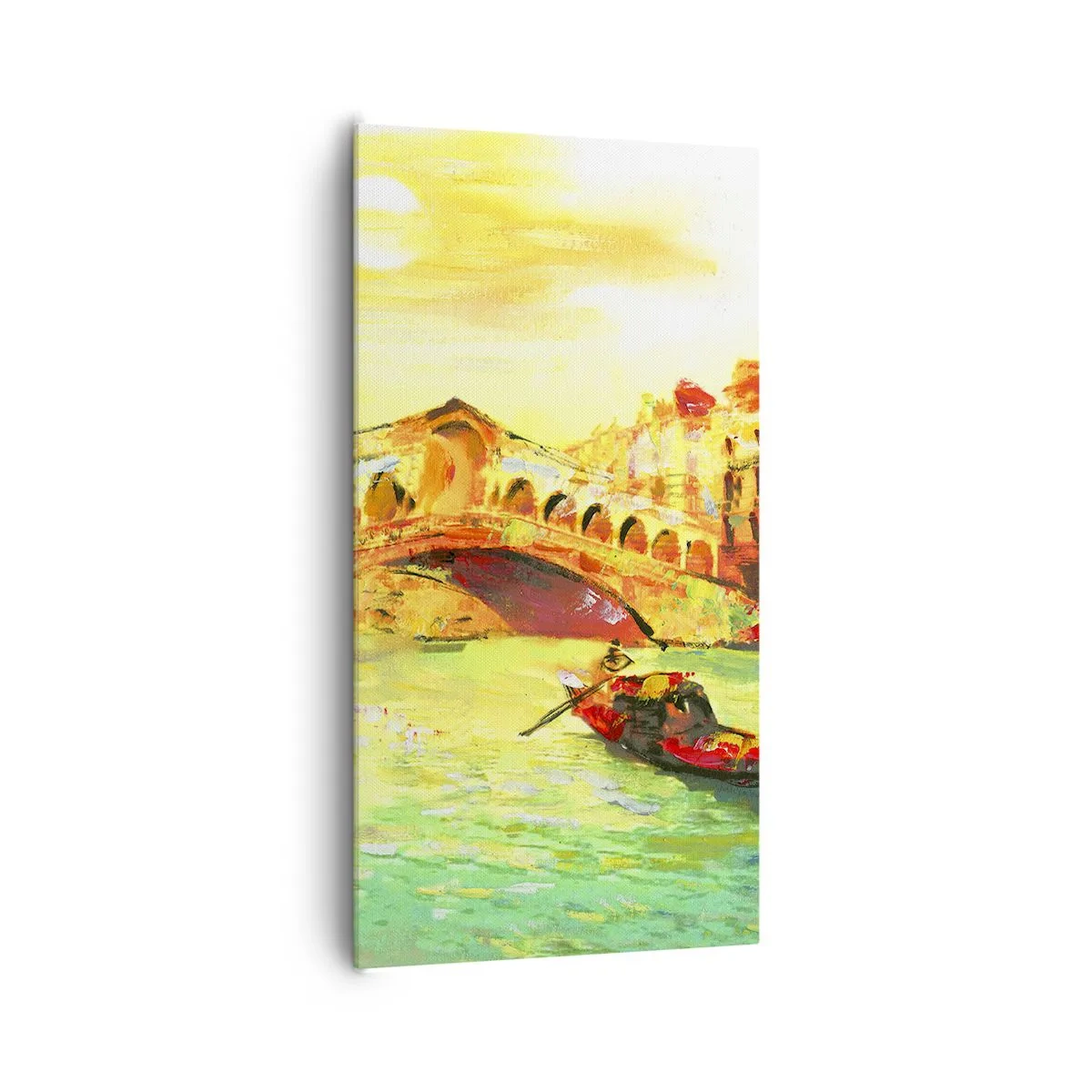 Impression sur toile - Image sur toile - Un pèlerinage d'amoureux - 65x120 cm