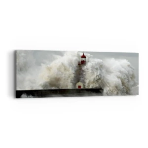 Impression sur toile - Image sur toile - La colère de l'océan - 90x30 cm