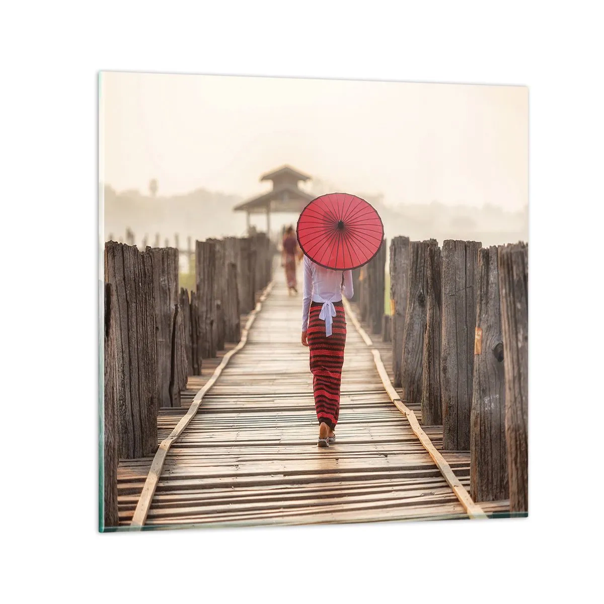 Impression sur verre - Image sur verre - Sur le vieux pont - 70x70 cm