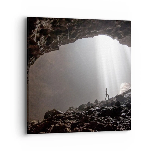 Impression sur toile - Image sur toile - Grotte lumineuse - 40x40 cm