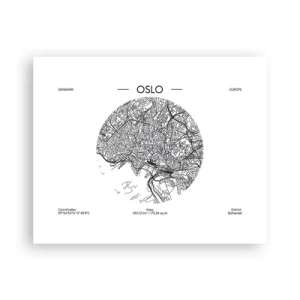 Affiche - Poster - Anatomie d’Oslo - 50x40 cm