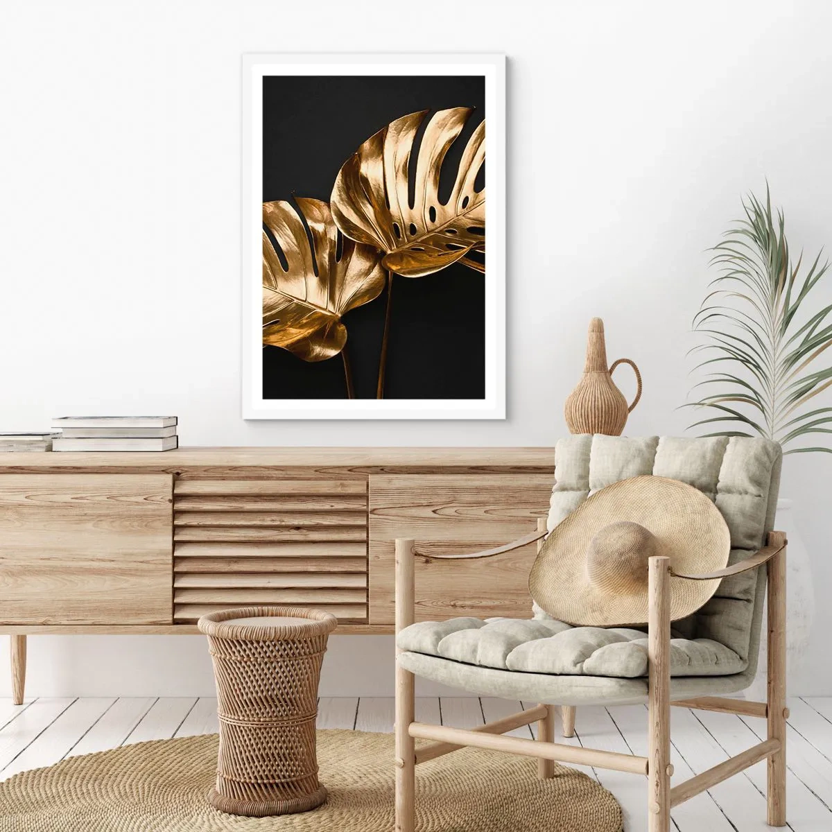 Affiche dans un cadre blanc - Poster - Les trésors de la nature - 30x40 cm