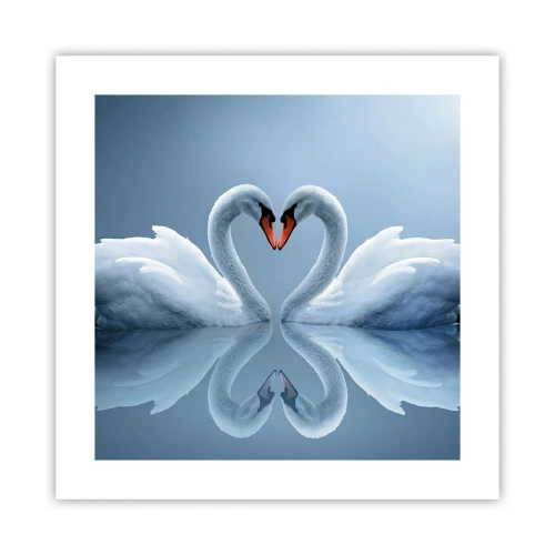 Affiche - Poster - Le temps de l'amour - 40x40 cm