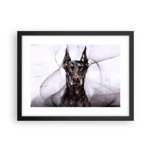 Affiche dans un cadre noir - Poster - Né noble - 40x30 cm