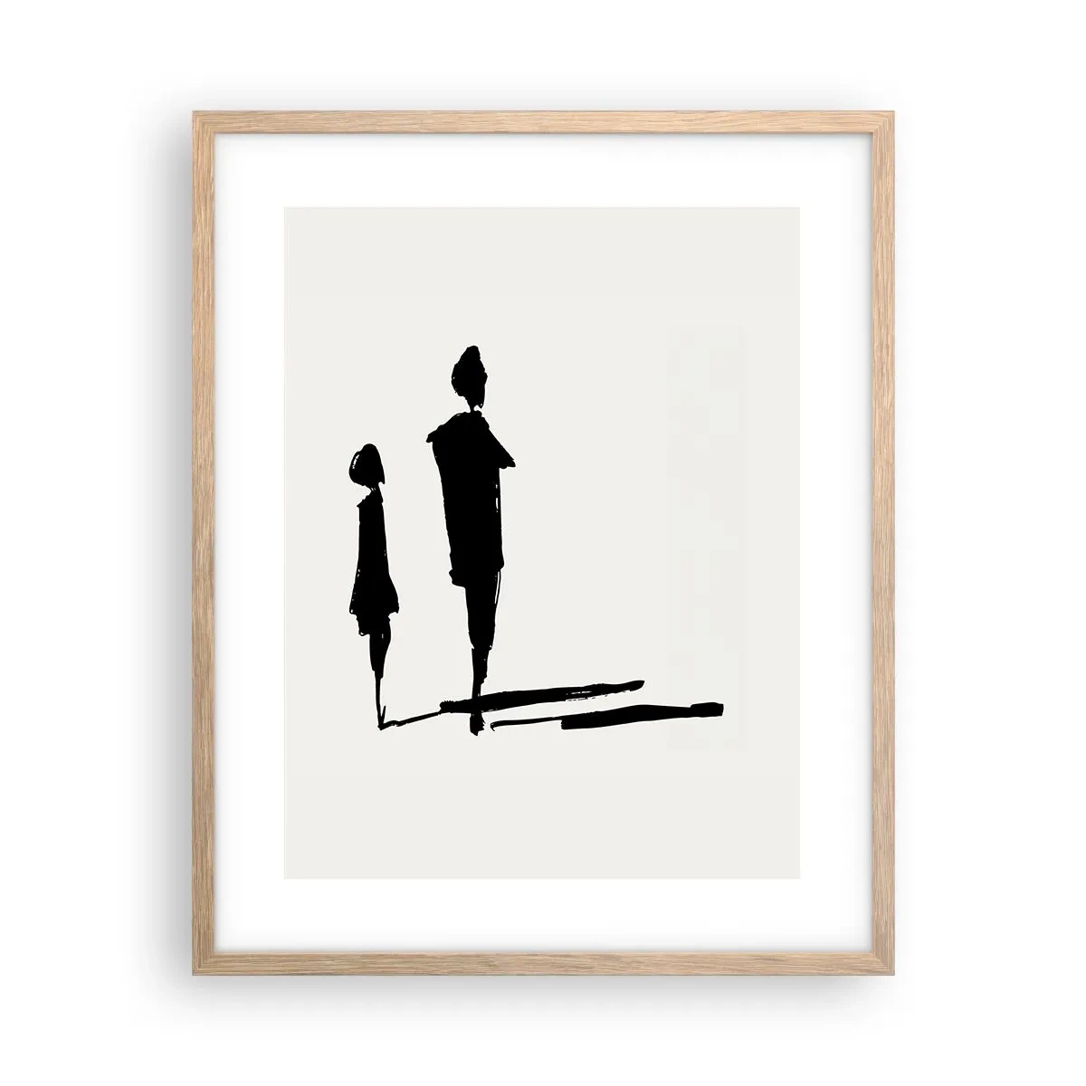 Affiche dans un chêne clair - Poster - Êtes-vous sûr qu'ils sont ensemble ? - 40x50 cm