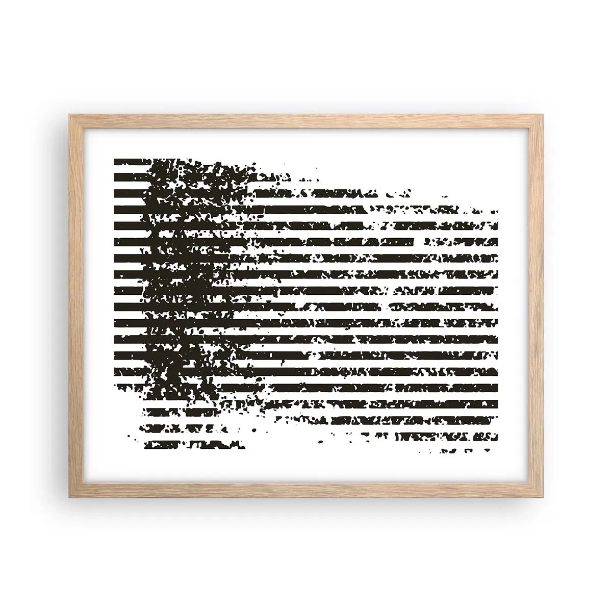 Affiche dans un chêne clair - Poster - Rythme et bruissement - 50x40 cm